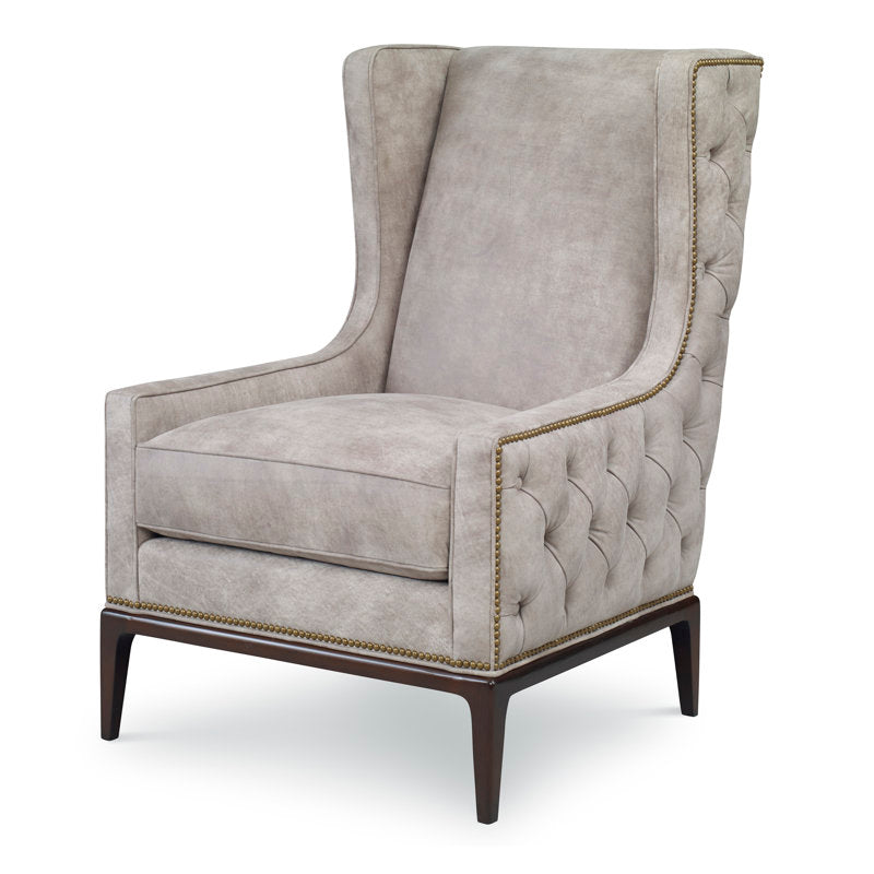 Claxton Wingback Chair Chair with Ottoman