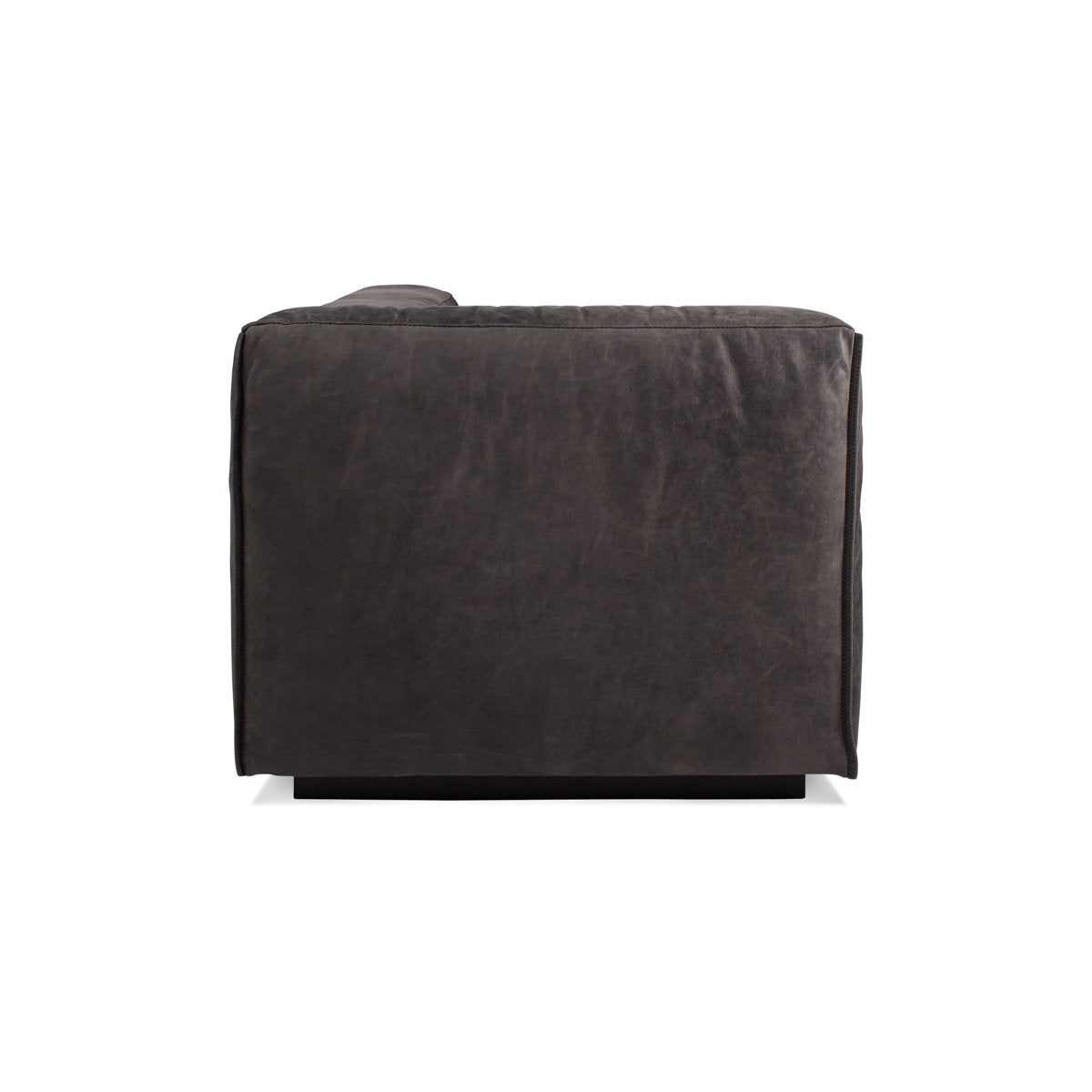 Blu Dot Cleon 66 L One Arm Leather Chaise Lounge