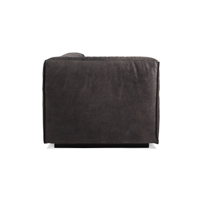 Blu Dot Cleon 66 L One Arm Leather Chaise Lounge