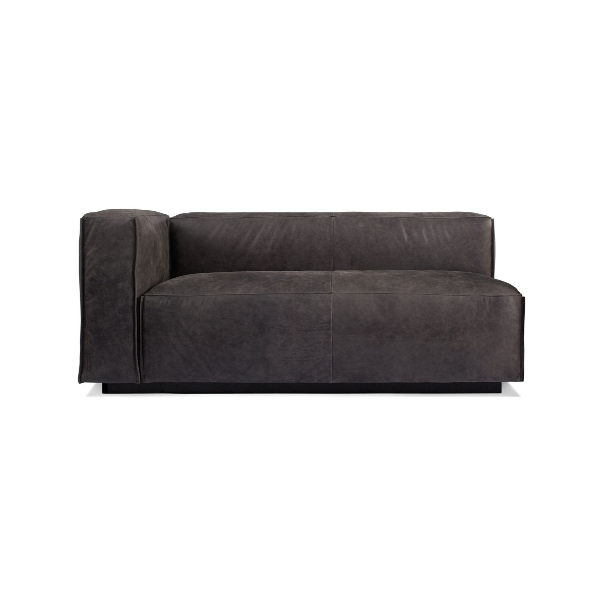 Blu Dot Cleon 66 L One Arm Leather Chaise Lounge