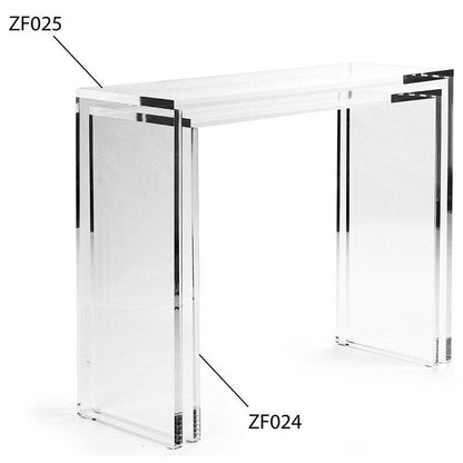 Zentique Cleon Acrylic Console Table