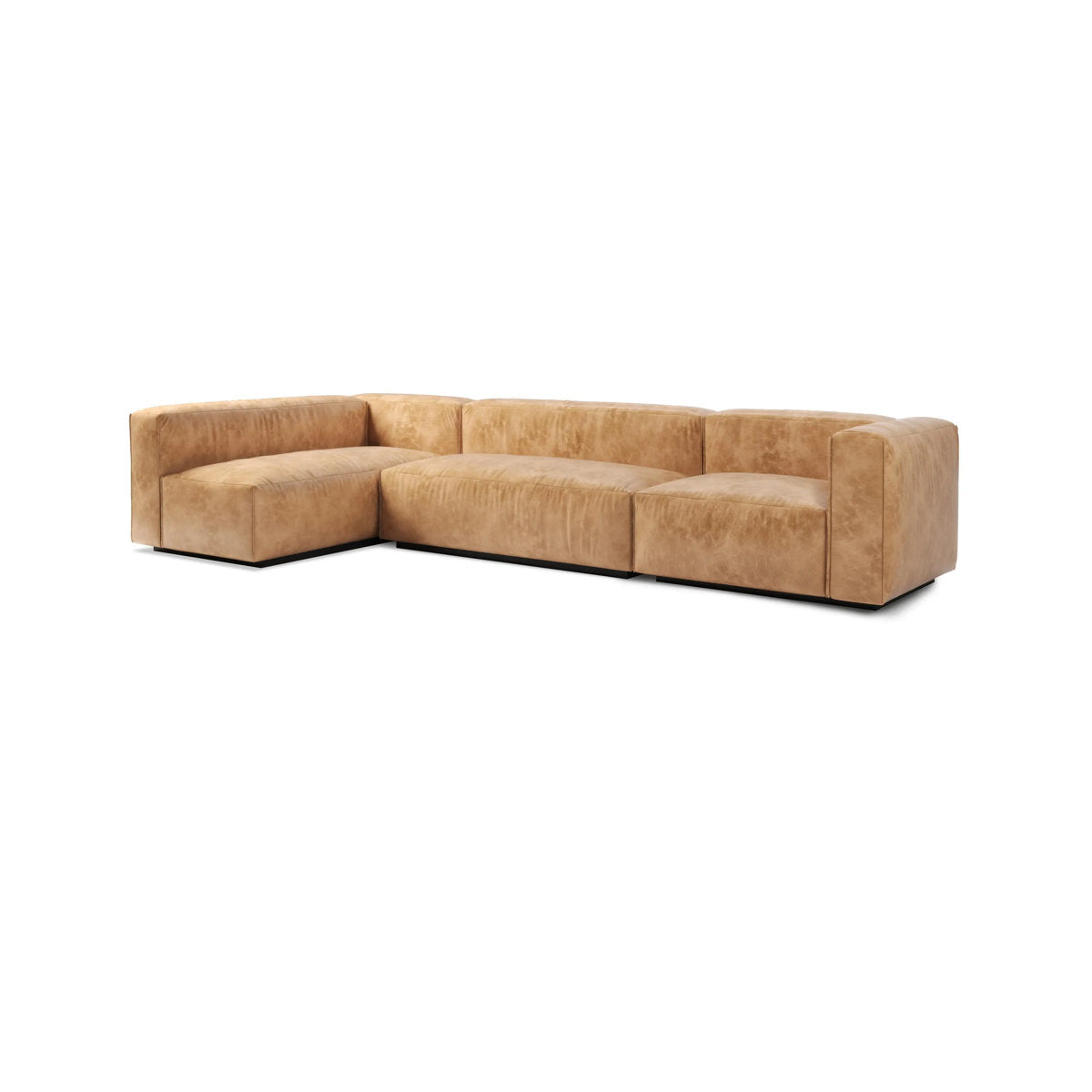 Blu Dot Cleon Leather Medium Corner Sectional