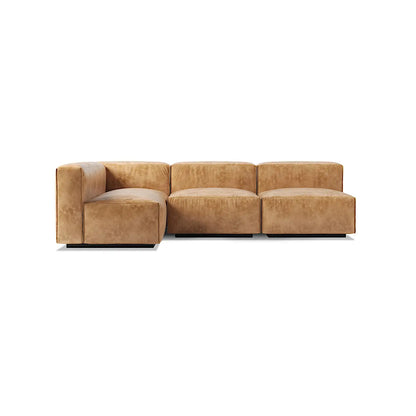 Blu Dot Cleon Leather Medium Corner Sectional