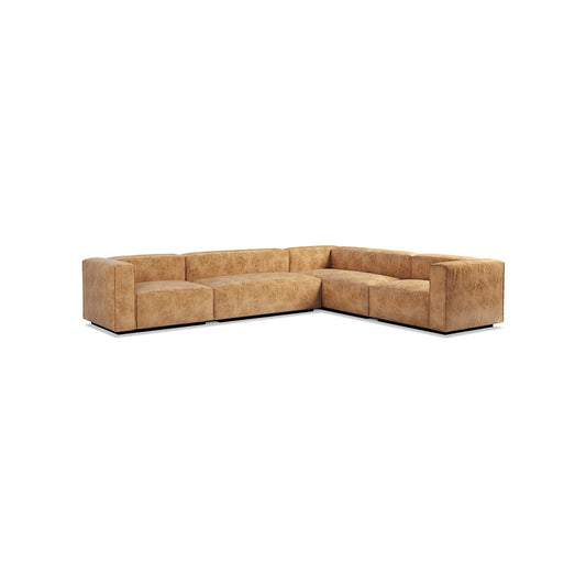 Blu Dot Cleon Leather Large Corner Sectional