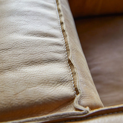 Tikamoon Cobbelwood Solid Oak And Leather Cheyenne Armchair