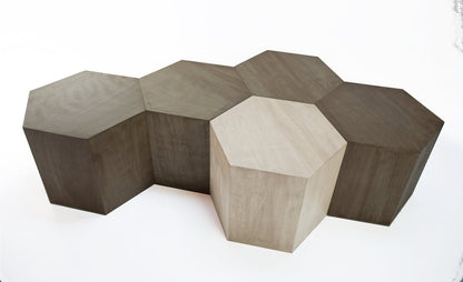 Hammers And Heels Solid Wood Block 1 Coffee Table With Storage