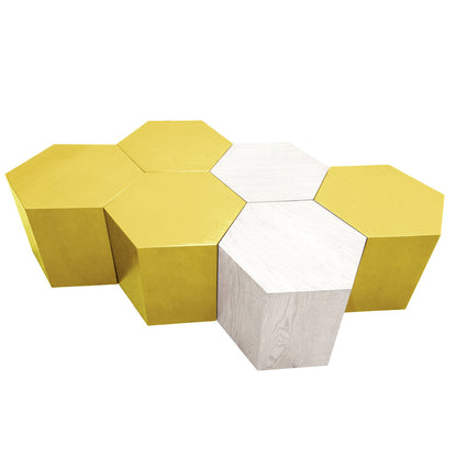 Hammers And Heels Solid Wood Block 1 Coffee Table With Storage