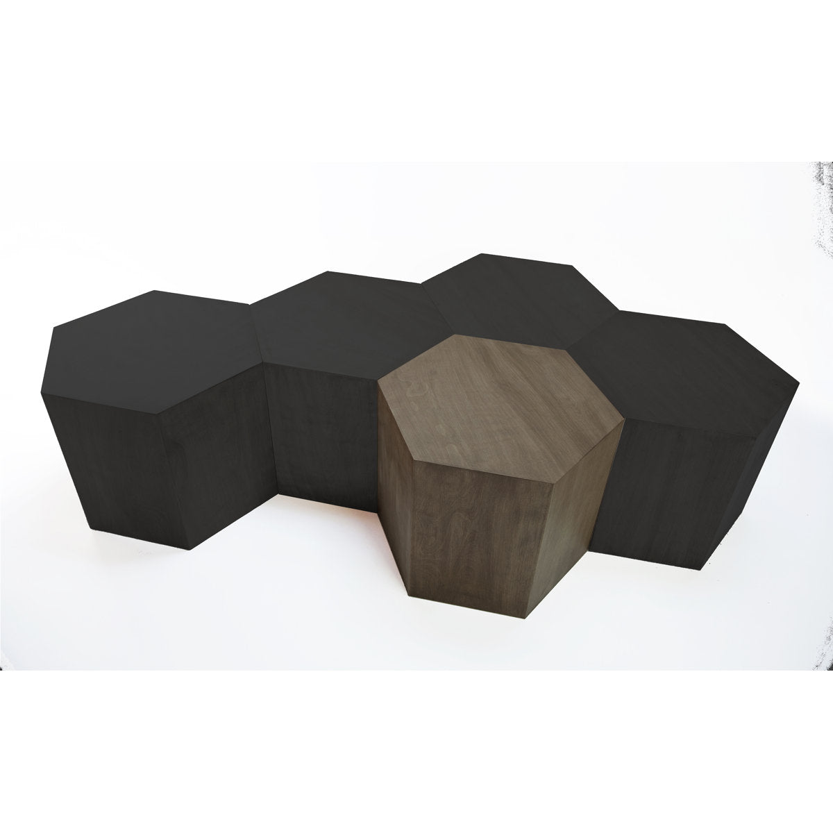Hammers And Heels Solid Wood Block 1 Coffee Table With Storage