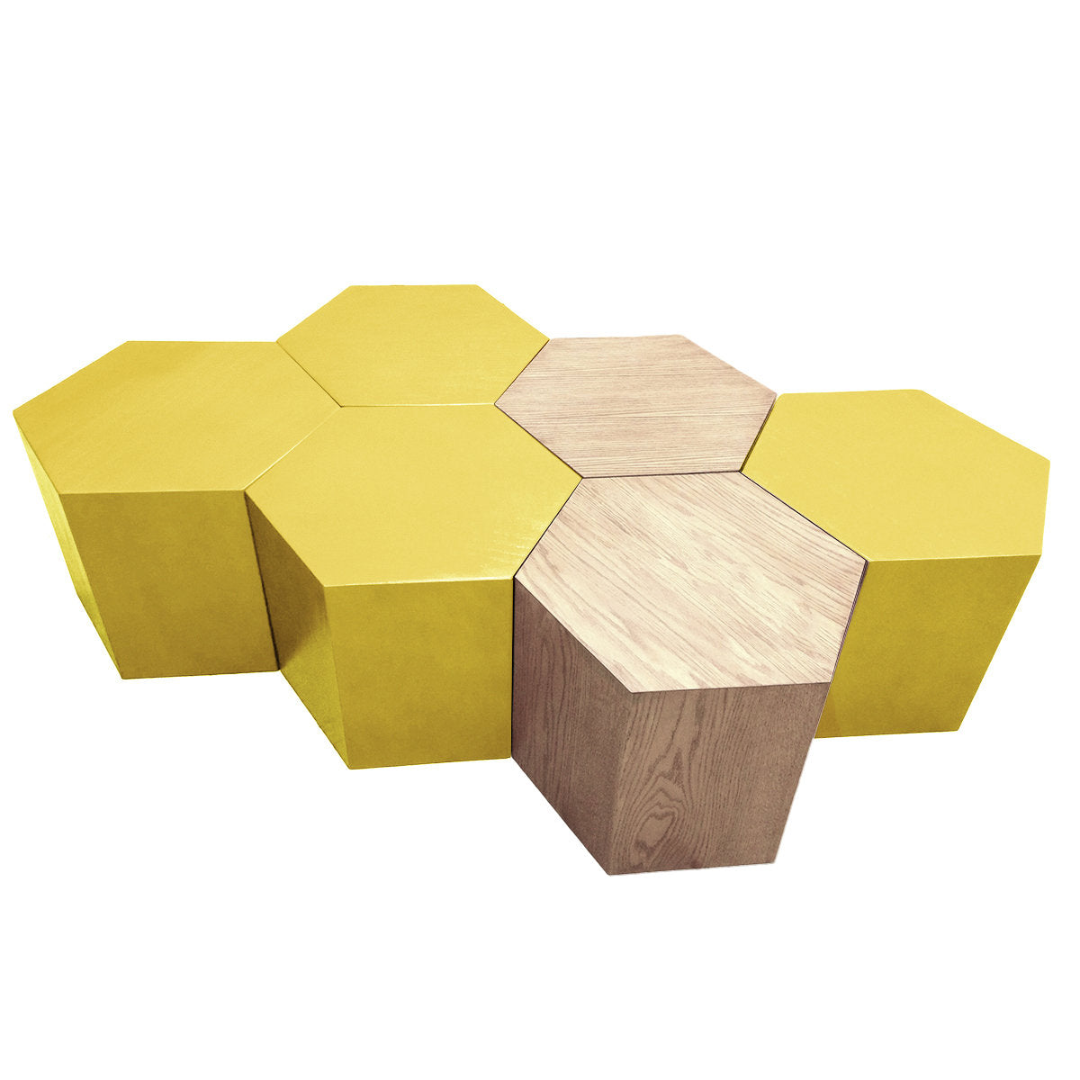 Hammers And Heels Solid Wood Block 1 Coffee Table With Storage