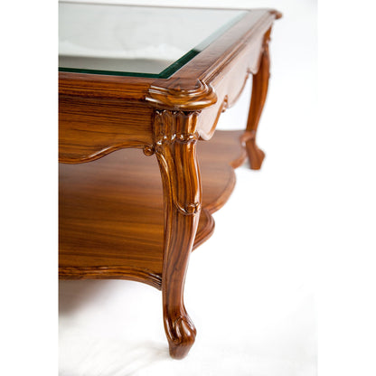 The Silver Teak Coffee Table With Storage