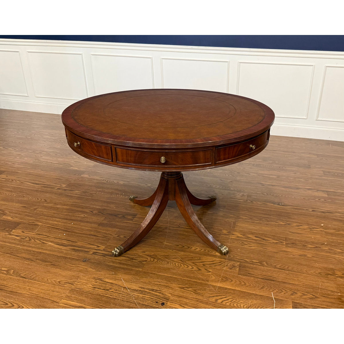 Leighton Hall Furniture Traditional Mahogany Drum Table