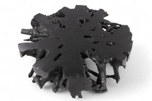 Dyag East 63 Inch D Round Black Organic Teak Root 3
