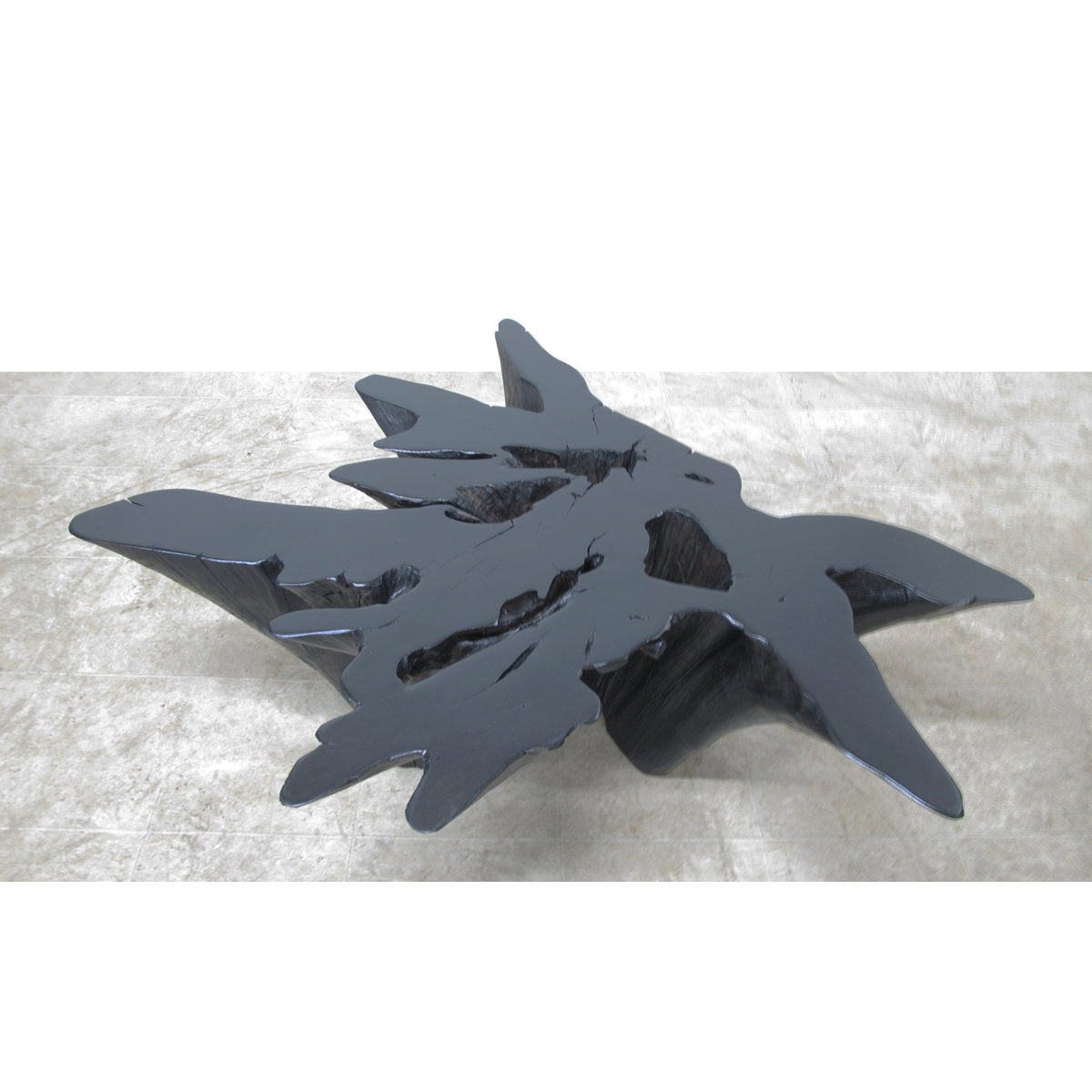 Dyag East Organic Teak Root Coffee Table In Ebony