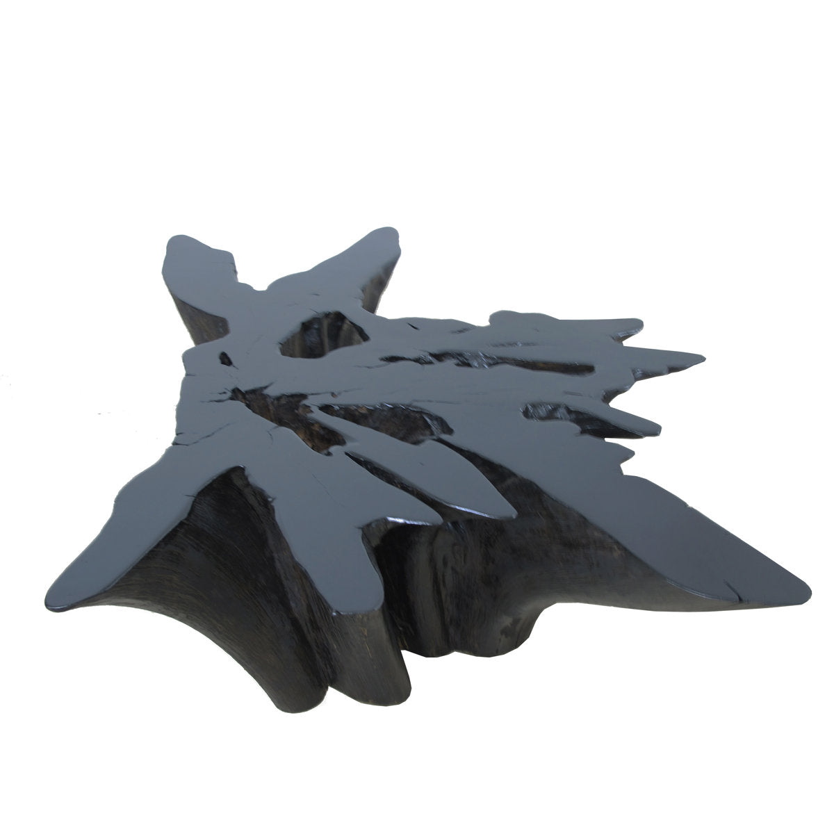 Dyag East Organic Teak Root Coffee Table In Ebony