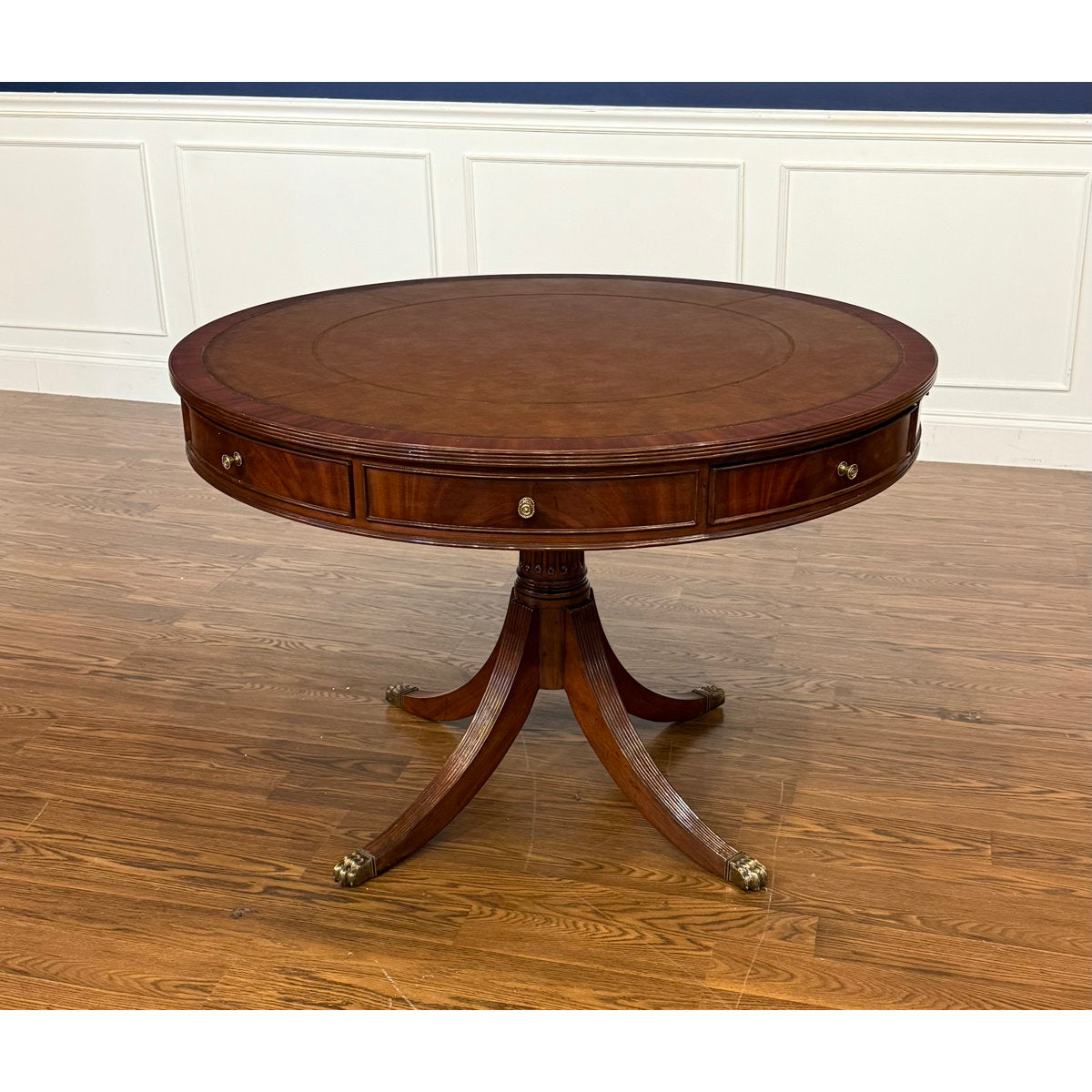Leighton Hall Furniture Traditional Mahogany Drum Table