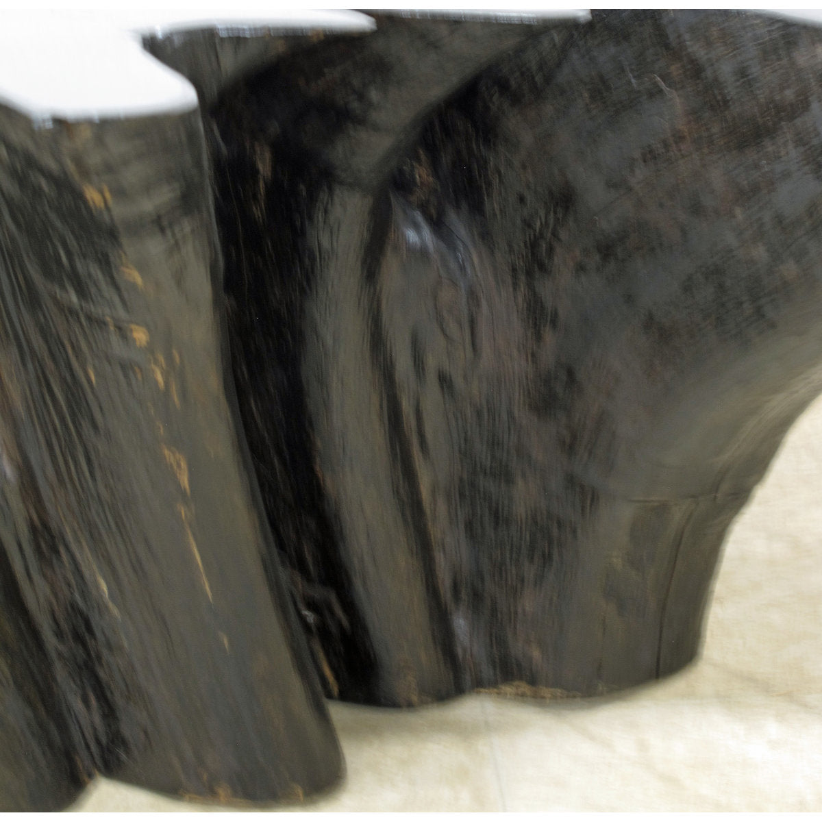Dyag East Organic Teak Root Coffee Table In Ebony