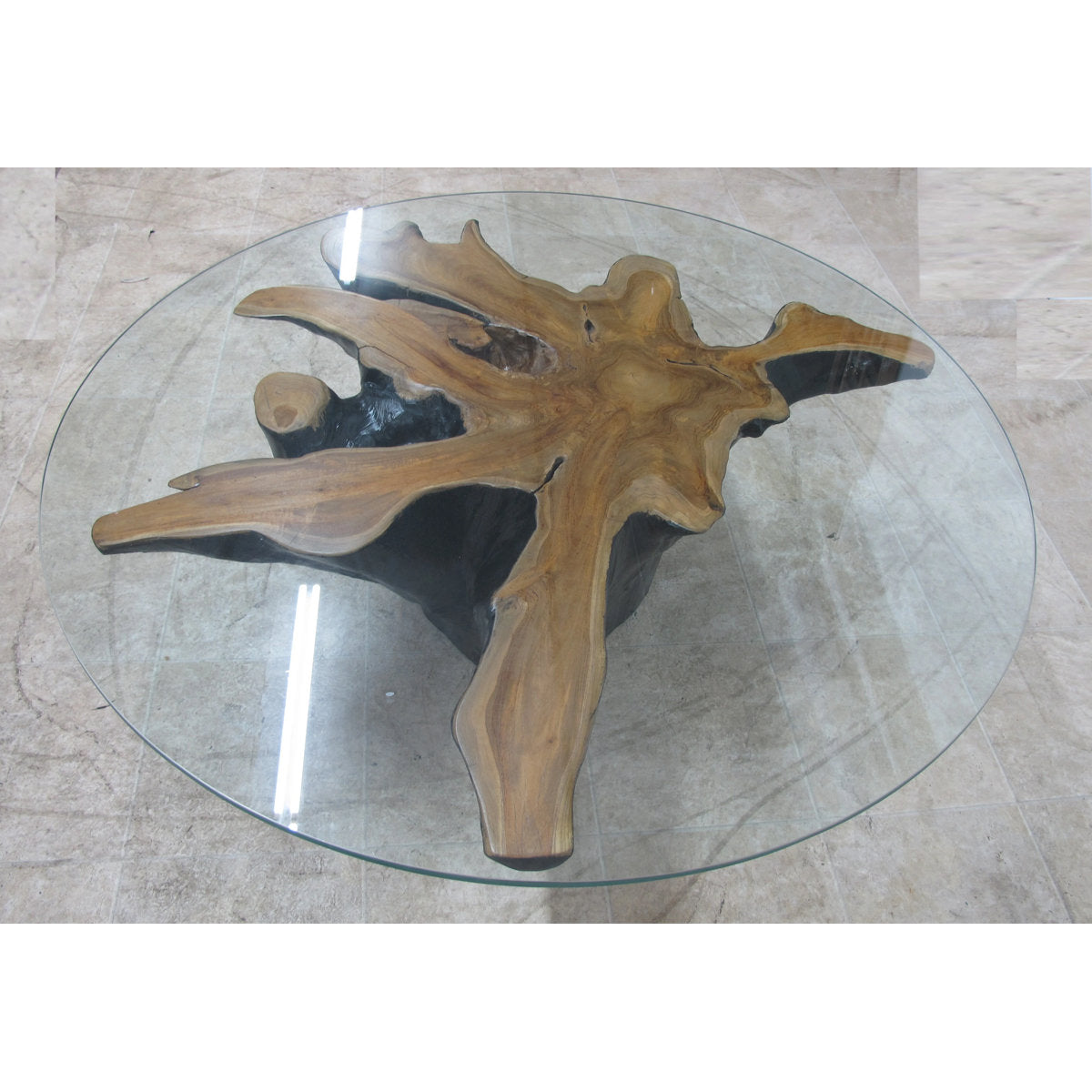 Dyag East Organic Star Teak Root Coffee Table Or Accent Table