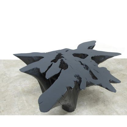Dyag East Organic Teak Root Coffee Table In Ebony