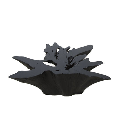 Dyag East Organic Teak Root Coffee Table In Ebony