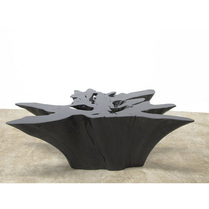 Dyag East Organic Teak Root Coffee Table In Ebony