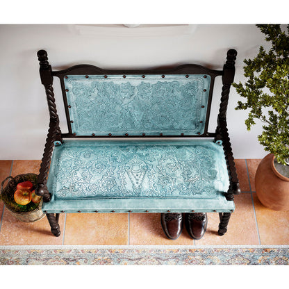 New World Trading Colonial Solomon Wooden Bench