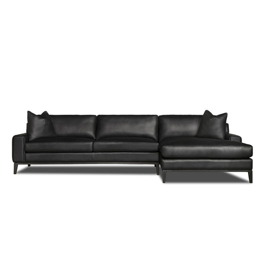 Eleanor Rigby Como 88 Wide Genuine Leather Sofa