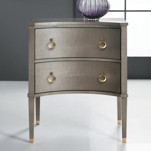 Concave Sycamore Accent Chest