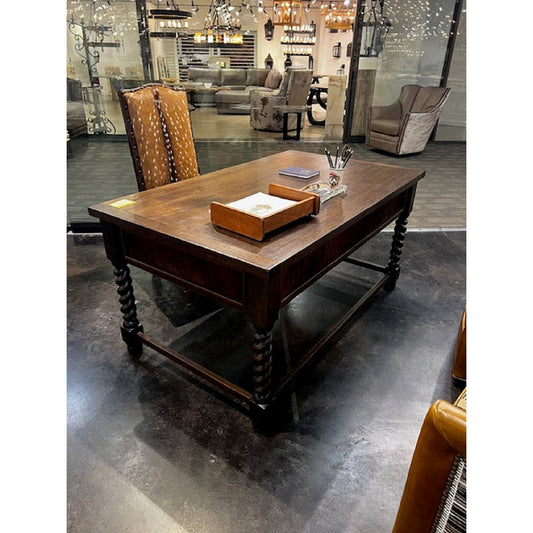 Concho Solid Wood Writing Desk