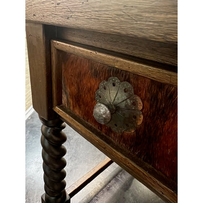 Concho Solid Wood Writing Desk