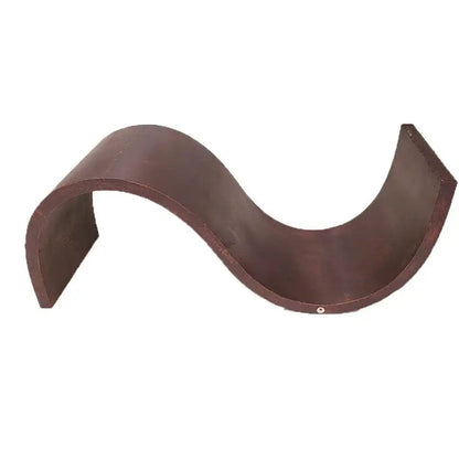 Contemporary Rectangular Natural Mesquite And Wrought Iron