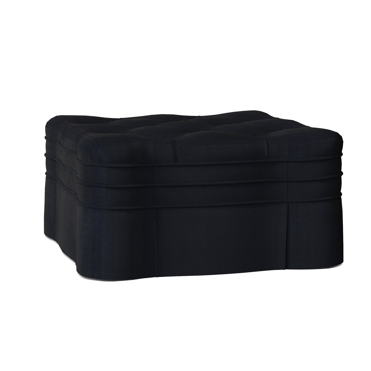 Duralee Corvo Tufted Square Cocktail Ottoman
