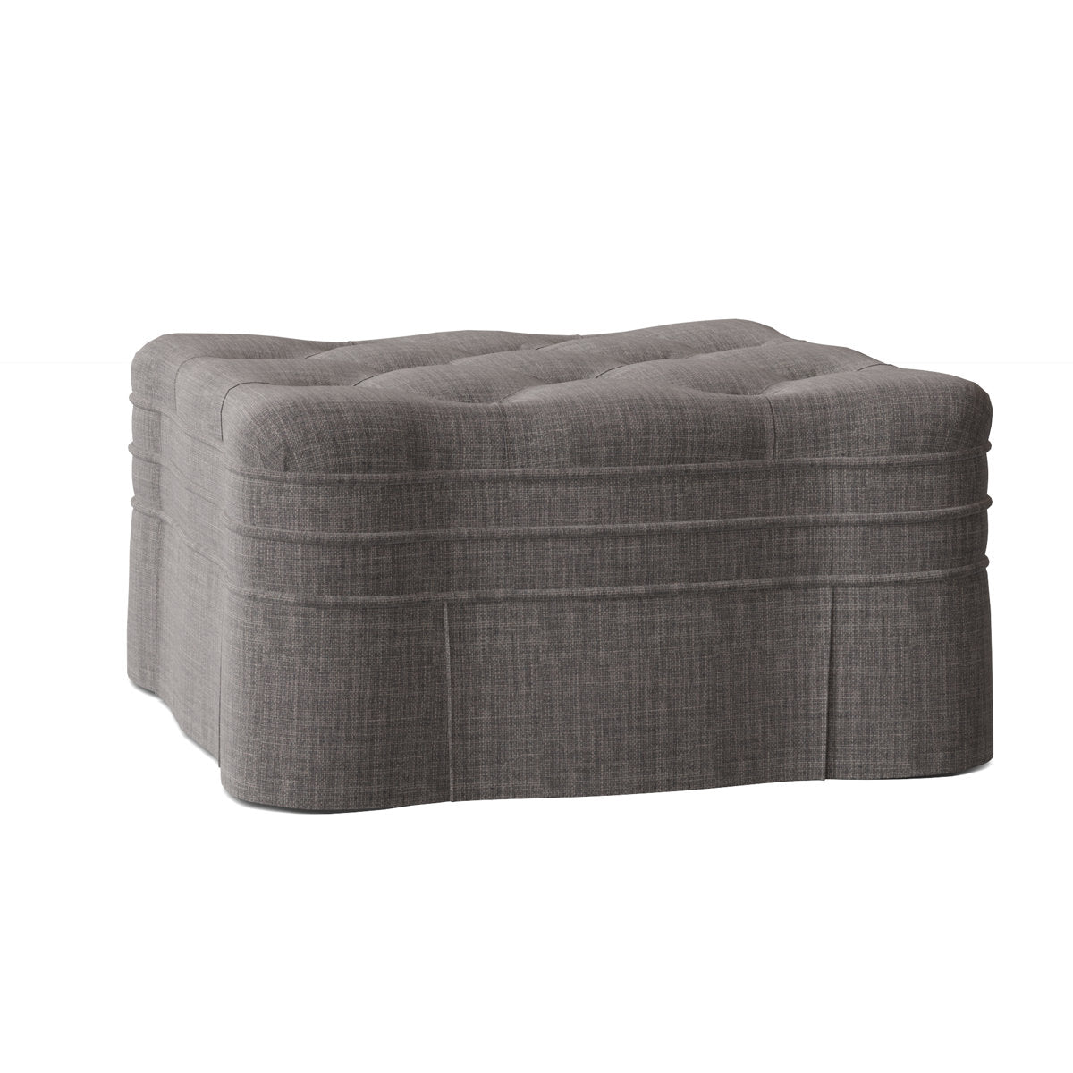 Duralee Corvo Tufted Square Cocktail Ottoman