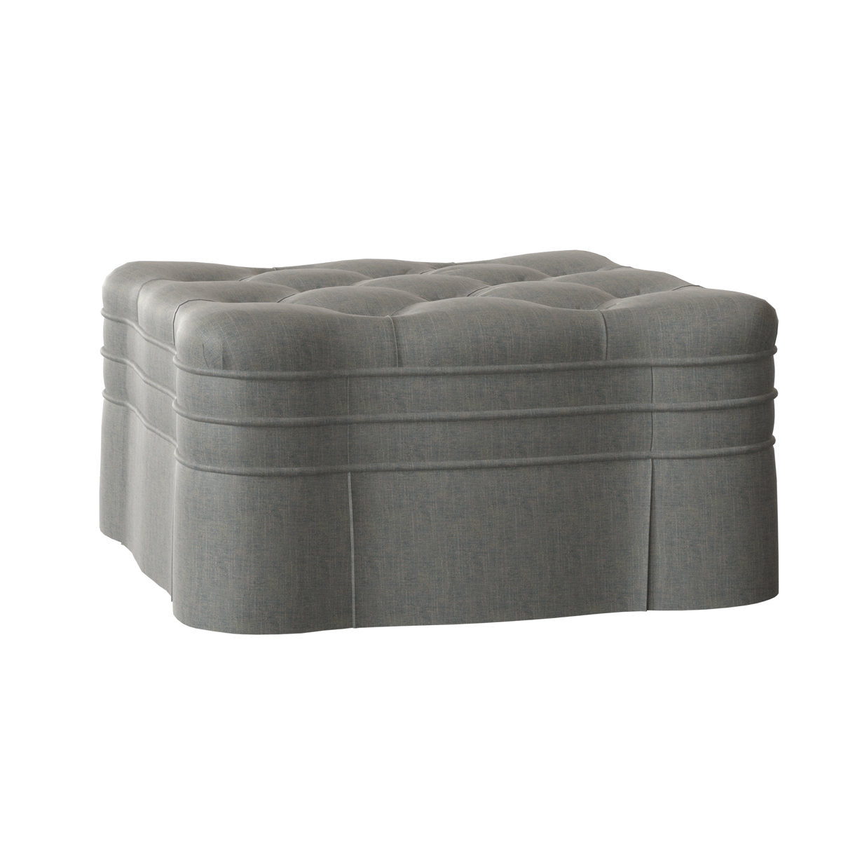 Duralee Corvo Tufted Square Cocktail Ottoman