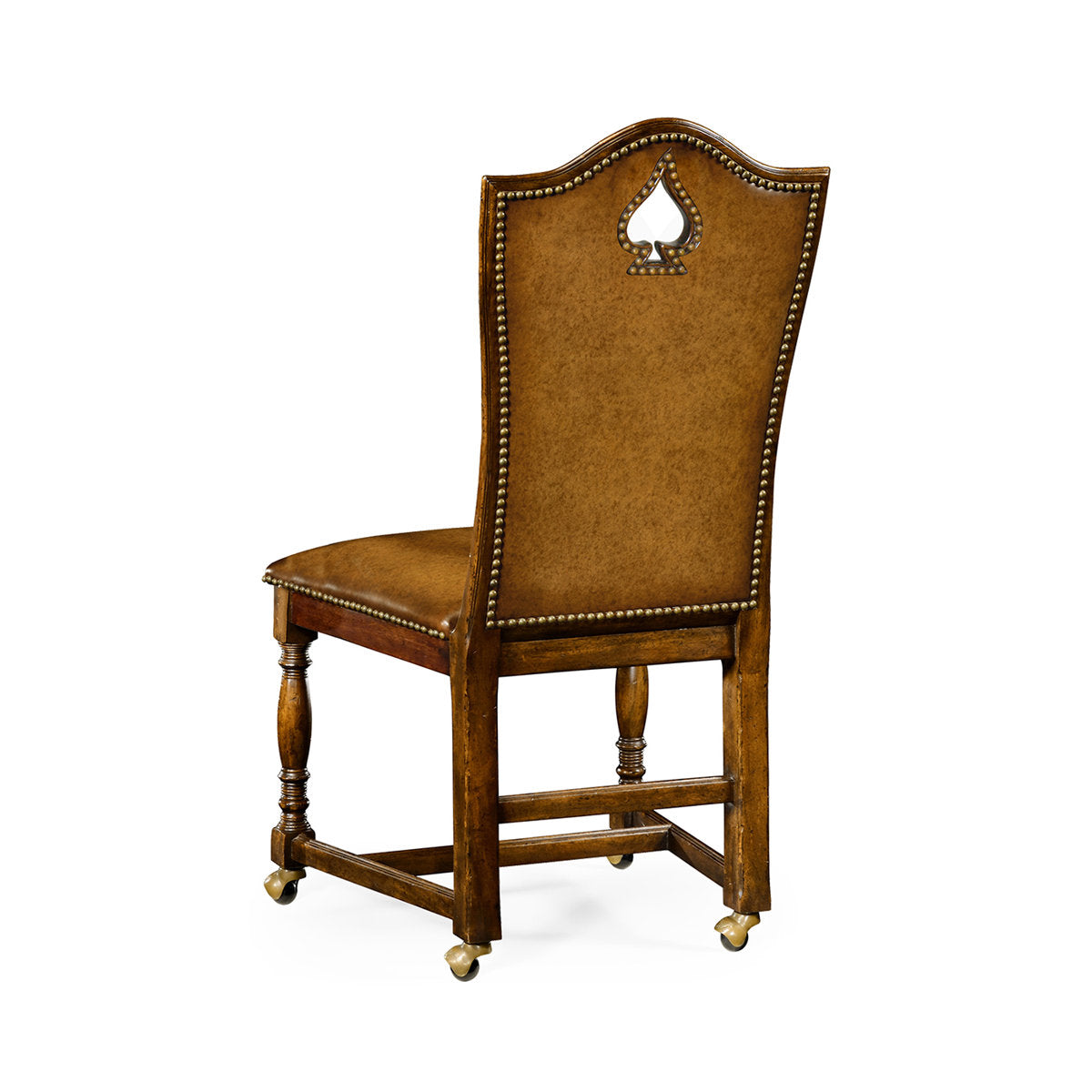Country Farmhouse Leather Dining Chair