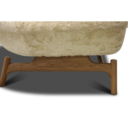 Cozy Armchair Chair with Ottoman