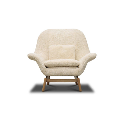 Cozy Armchair Chair with Ottoman