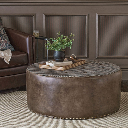 Eastern Accents Cristobal Button Tufted Ottoman