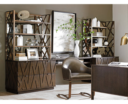 Cross Effect Standard Bookcase