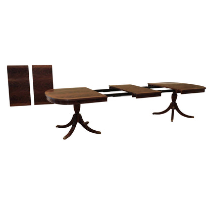 Custom Fit Classics Oval Mahogany Wood Dining Table