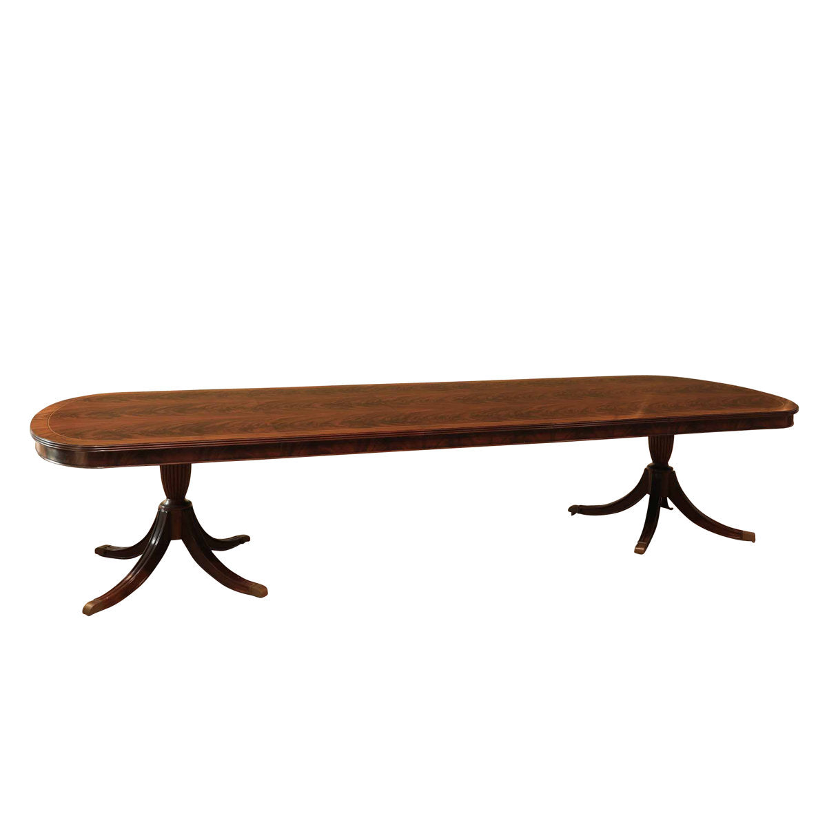 Custom Fit Classics Oval Mahogany Wood Dining Table
