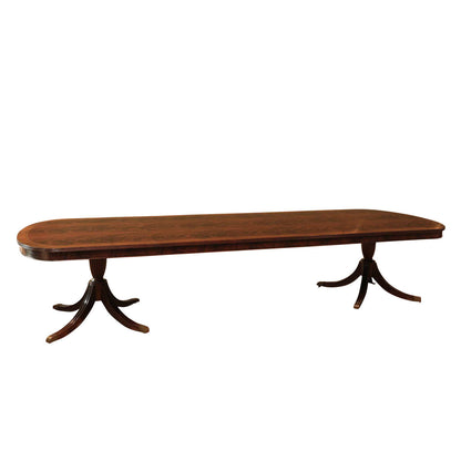 Custom Fit Classics Oval Mahogany Wood Dining Table