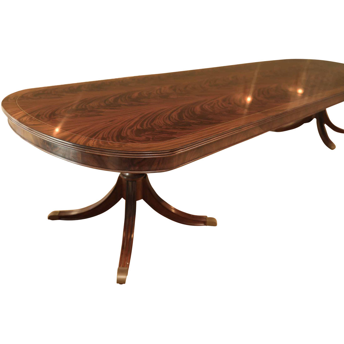Custom Fit Classics Oval Mahogany Wood Dining Table