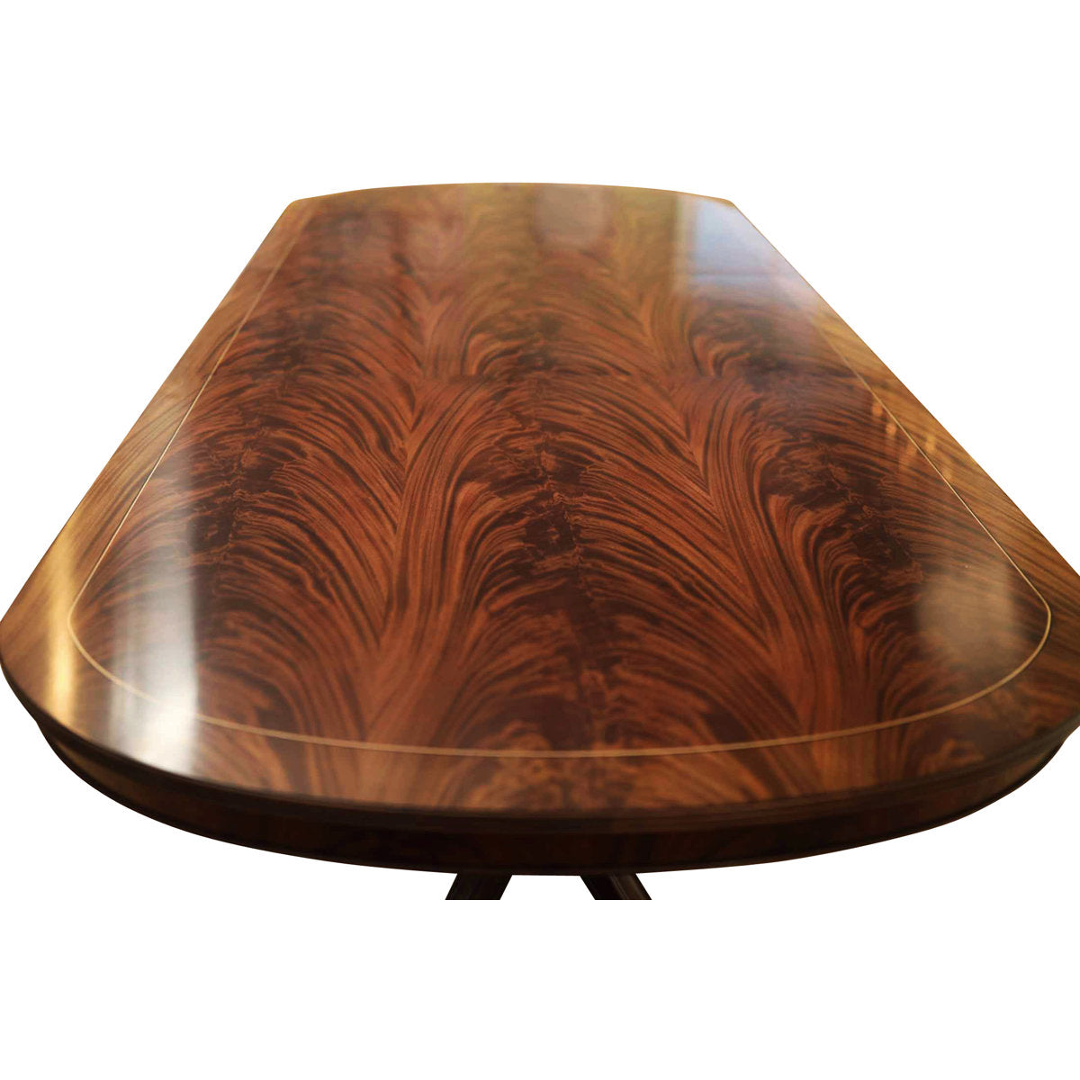 Custom Fit Classics Oval Mahogany Wood Dining Table