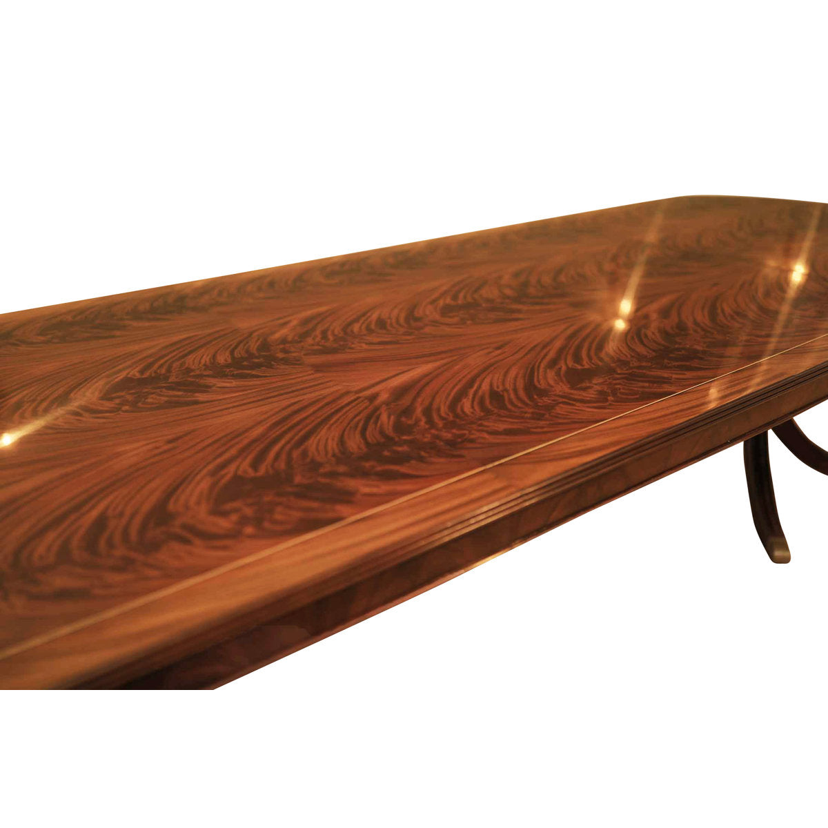 Custom Fit Classics Oval Mahogany Wood Dining Table