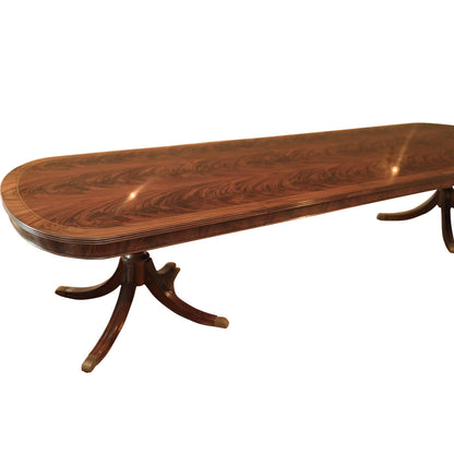 Custom Fit Classics Oval Mahogany Wood Dining Table