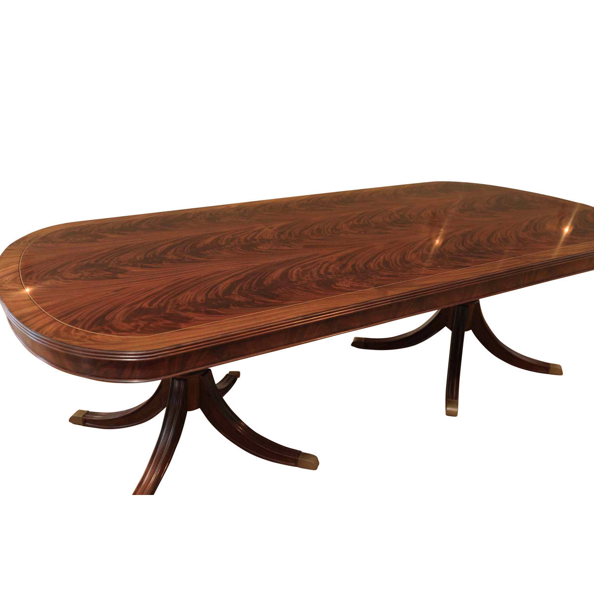 Custom Fit Classics Oval Mahogany Wood Dining Table