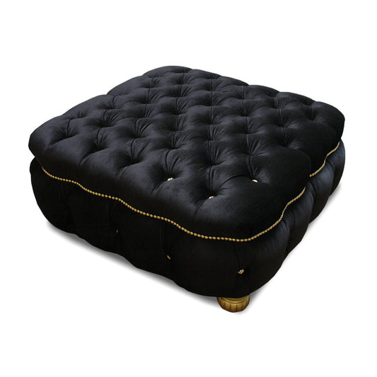Haute House Home Damon Empire Tufted Cocktail Ottoman