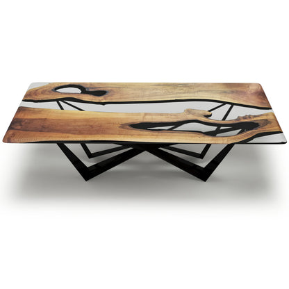 Danube Walnut Wood Dining Table