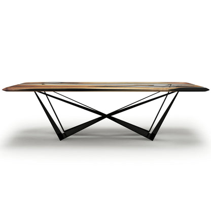 Danube Walnut Wood Dining Table
