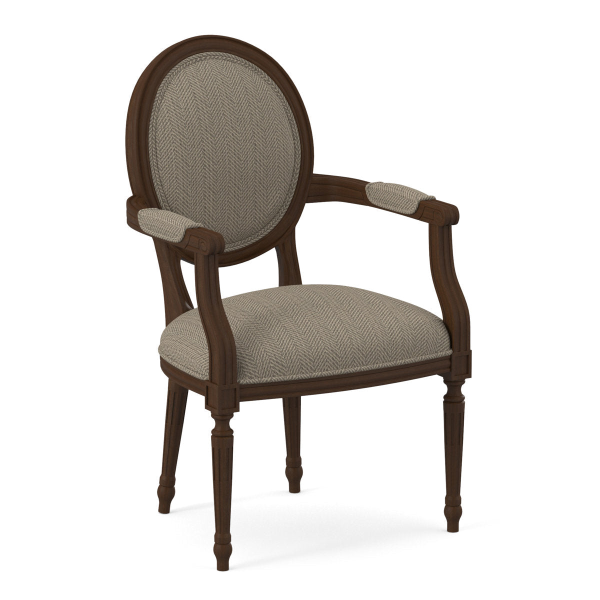 Ambella Dauphin Fabric Arm Chair